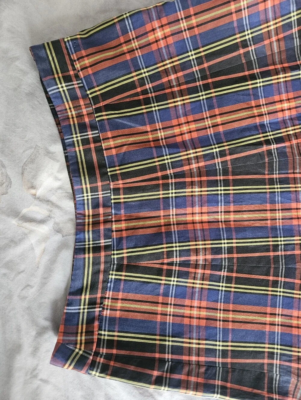 J. CREW Silk Tartan Plaid Box Pleat A-Line Festive & Classic Skirt | SZ 0